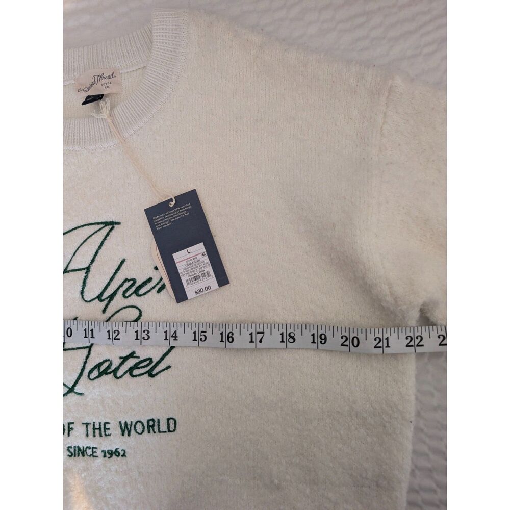Universal Thread Alpine Hotel Sweater Cream Size L NWT - Picture 3 of 5